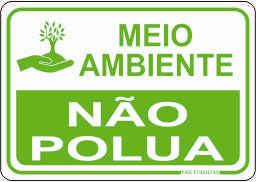 Não Polua - Fire Etiquetas & Placas
